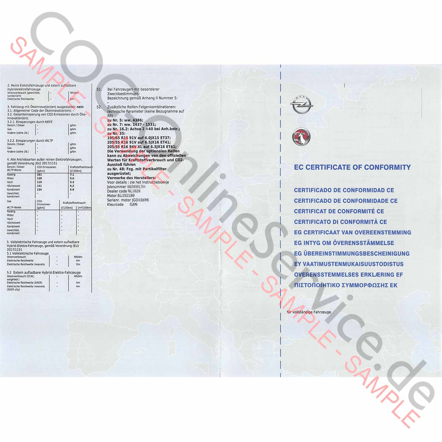 Coc Standards.pdf Ordina qui i documenti COC, le dichiarazioni di conformità e le schede ...